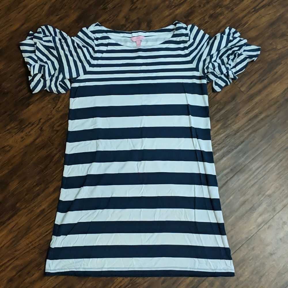 Striped knit dress